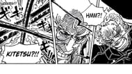 Zoro versus Nusjuro (Image via Shueisha)